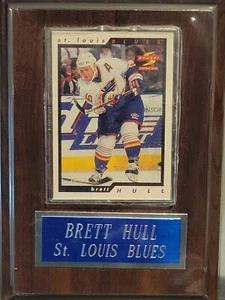 Brett Hull St. Louis Blues 1996 Score Trading Card in Targa - Foto 1 di 3