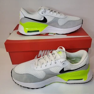 Nike Air Max SYSTM Womens 11 White Platinum Volt Green Cushion Casual Walking - Picture 1 of 12