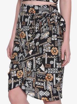 Her Universe Disney Moana Retro Wrapped Knee Length Skirt Pua Maui Polynesian S - Image 1 of 4