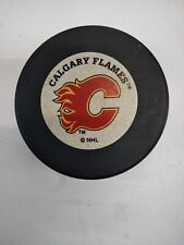 Calgary Flames NHL Hockey Puck, Trench Mfg. Made In Slovakia Vegum