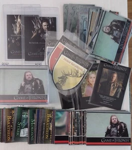 Game Of Thrones Season 1 Sets Foils Insert & Singles - YOU PICK Rittenhouse 2012 - Picture 1 of 36