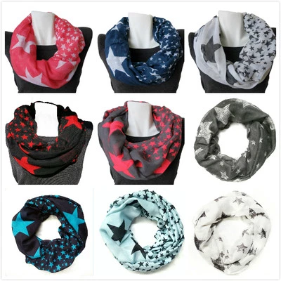 Sterne Schlauchschal Rundschal Loop Damen Halstuch Loopschal Mund Nase Maske