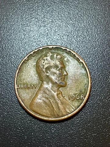 Rare 1968 Penny With No Mint Mark "L" "IN GOD WE TRUST" Rim Error Cover