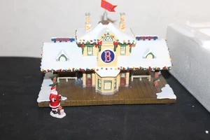 Hawthorne Village Boston Red Sox stazione degli autobus villaggio di Natale e autobus, Babbo Natale - Foto 1 di 17