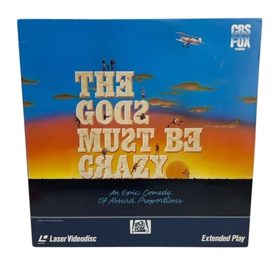 The Gods Must Be Crazy LaserDisc 1980 Comedy Extended Play CBS Fox Foto 1 de 3