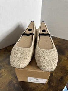 Rothy’s The Max Square Mary Jane Pearl Boucle Size 8 NEW - Picture 1 of 7