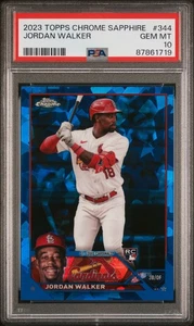Jordan Walker #344 Topps 2023 cromo zafiro PSA 10 - Imagen 1 de 2