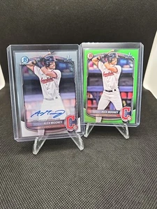 2025 Bowman Chrome Prospect Alex Mooney 1st Auto Green/399 Guardians - Picture 1 of 4