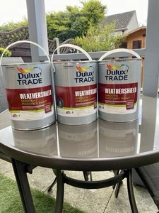 dulux trade weathershield masonry paint X 3 5 Litre Tins - Picture 1 of 2
