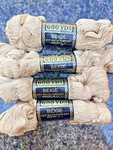 Lote 4 Vintage Margarita Beige #40 Crochet Algodón Mercerizado 600 Yardas Cada EE. UU. - Imagen 1 de 15