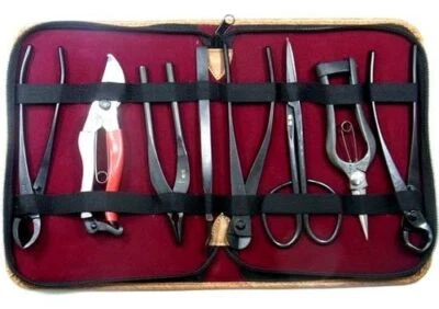 Juego de herramientas Kaneshin Bonsai 8 piezas No.177 tijeras de podar tijeras hechas en Japón Foto 1 de 4