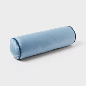 Round Bolster Kids' Pillow - Pillowfort Blue - Picture 1 of 3