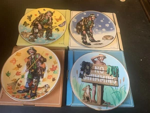 Emmett Kelly, Jr. Collectibles Four Seasons Plates Set Of Four- New In Box 1991 - Picture 1 of 2