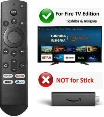 NS-RCFNA-19 Universal Remote for Insignia & Toshiba fire Edit TV NS-RCFNA-21 — 第 1/3 张图片