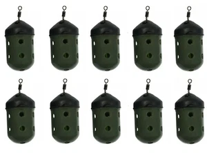 Fishing Maggot Feeder Fishing Feeders Small 15g with swivel and Black Cap - Picture 1 of 2