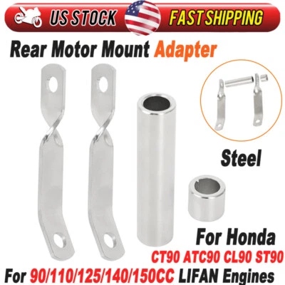 REAR MOTOR MOUNT Adapter Steel LIFAN Engine For Honda CT110 CT90 ATC90 CL90 ST90 Foto 1 de 4