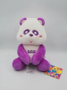 AAA Panda Bear C1501 Púrpura Furyu Peluche 7" TAG Juguete Muñeca Japón - Imagen 1 de 8