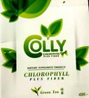 2 COLLY Chlorophyll Plus Fiber/Healthy Green Tea Dietary Supplements Exp:05/2025
