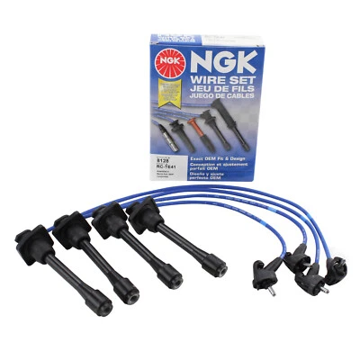 NGK 8128 / TE41 Ignition Wire Set 5mm Geo Prizm Toyota Celica Corolla Paseo - Image 1 of 4