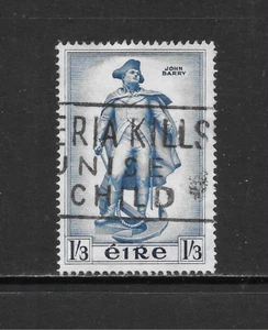 IRELAND SCOTT 156 USED F/VF - 1956 1'3p BLUE - JOHN BARRY ISSUE (W) - Picture 1 of 2