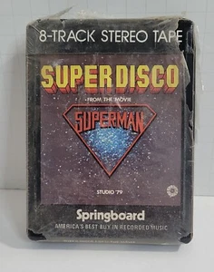Superman Super Disco 8 Track Tape SEALED Music From Movie by Studio 79 1979 - Picture 1 of 7