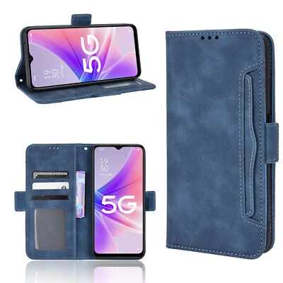 For OnePlus Nord N300 5G Retro Leather Card Holder Wallet Case+Screen Protector - Image 1 of 4
