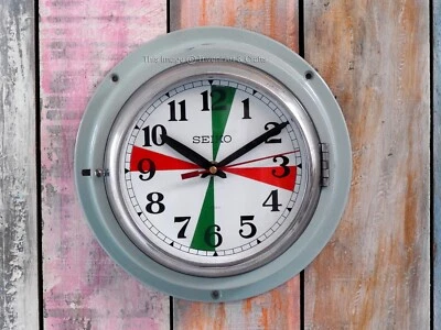 Antique Maritime Seiko Wall Clock Redio Marine Slave Nuatical Ship Navigation - Image 1 of 4