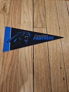NFL Carolina Panthers 9” x 4” Felt Pennant Mini Flag Rico Tag Express - Picture 1 of 2