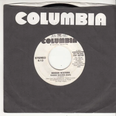 ROGER WATERS (PINK FLOYD) - RADIO WAVES - PROMO COLUMBIA 45 - GREAT SHAPE - Image 1 of 2