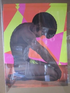 BROTHER  BLACK LIGHT VINTAGE POSTER BLACK IS BEAUTIFUL CNG3400 - Picture 1 of 5