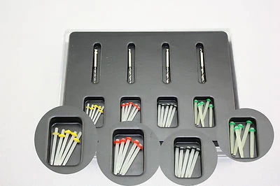 1 Box Dental Fiber Set 20 pcs Fiber Post & 4 Drills Dentist Product