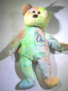 Estampilla Peace TY Beanie (Fareham, Hants) Tush #115 #PB131 nuevas fotos añadidas - Imagen 1 de 6