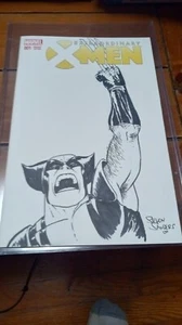 EXTRAORDINARY X-Men 1 Marvel Sketch Variant Comic W Original Steven Sanders Art - Picture 1 of 5