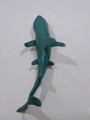Vintage 80’s Jaws White Death Great White Shark PVC Plastic  Figure 12" Cover