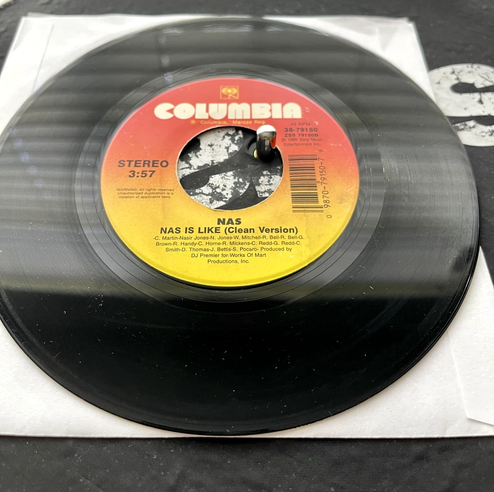 Nas ‎– Hate Me Now / Nas Is Like OG 1999 Press 7" Vinyl DJ Premier VG+ RARE - Imagem 1 de 2