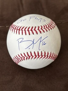 Brandon Marsh Autograph Signed ROMLB “go Phil’s” Ins. Philadelphia Phillies BAS - Picture 1 of 2