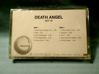 Death Angel, ACT III, PROMOTIONAL COPY, GEFFEN RECORDS, NEW CASSETTE TAPE - Image 1 of 3