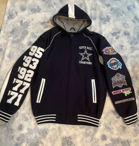 Dallas Cowboys Super Bowl 5X Champions Jacket NFL G-lll Football Clean** - Picture 1 of 9