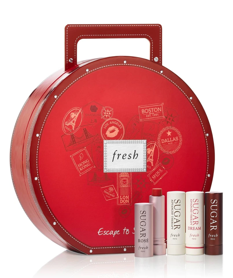 FRESH ESCAPE TO SUGAR SET OF 4 LIP TREATMENT HOLIDAY LIMITED EDITION - Image 1 of 4