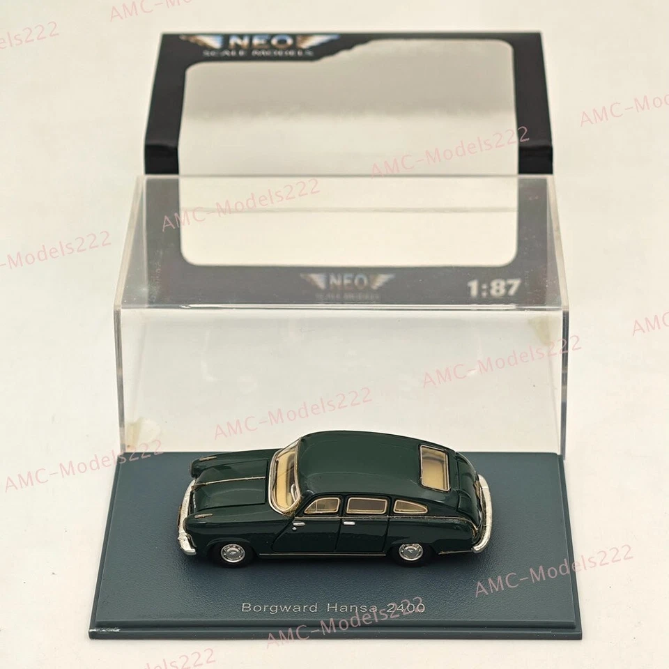1/87 NEO SCALE MODELS Borgward Hansa 2400 Resin Car Limited Collection Green - Image 1 of 4