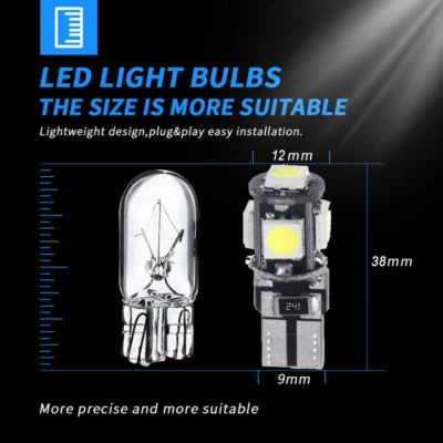 10 Stück T10 12V SMD LED Leuchte,Innenraum Anzeigeleuchte Auto Dach Lampe Licht - Bild 1 von 4
