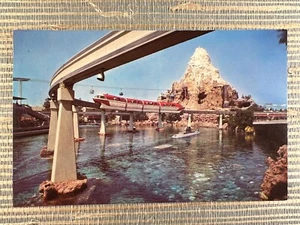 Disneyland Alweg Monorail System Submarine Lagoon Matterhorn Mountain Postcard - Picture 1 of 2