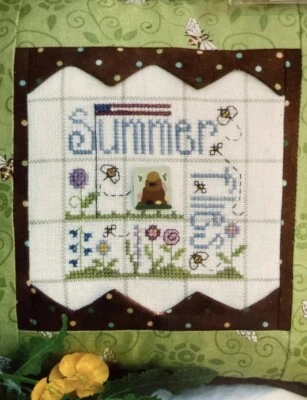 Shepherd’s Bush Summer Flies Cross Stitch NEW! w/ Button Seasons - Image 1 of 4