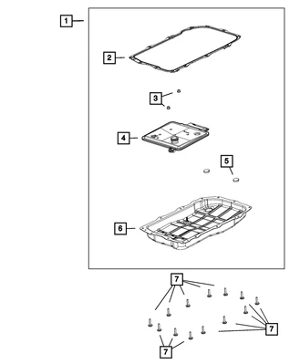 Genuine Mopar Transmission Oil Filter 68417054AB - Image 1 of 4