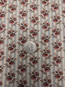 Marcus Fabrics Judie Civil War 150th Anniversary Stripe Floral 1 Yard New - Picture 1 of 5