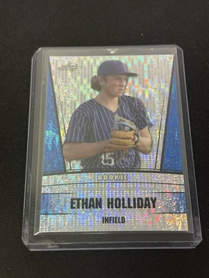 Ethan Holliday 2023 Leaf Metal /25 RC Rockies - Image 1 of 2