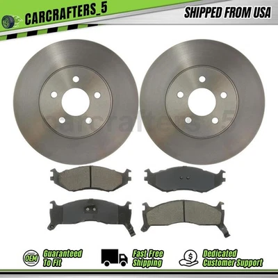 Комплект передних тормозных колодок роторов подходит для Chrysler Daytona 1991 3,0 л - Изображение 1 из 4