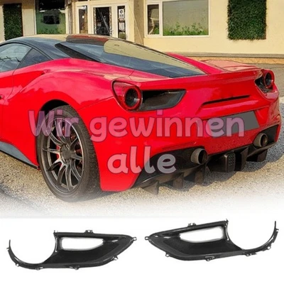 Cubierta de faros antiniebla de carbono para Ferrari 488 Gtb Coupe 488 Spider Cabrio - Imagen 1 de 4