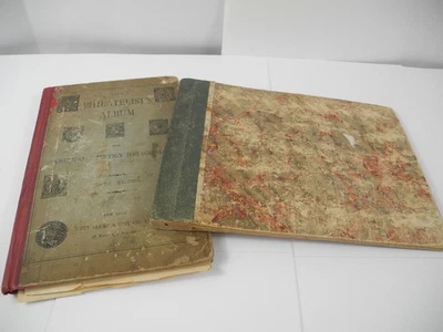 WW, EGYPT, 复古邮票积累/收藏 铰接 2 张旧专辑 — 第 1/4 张图片