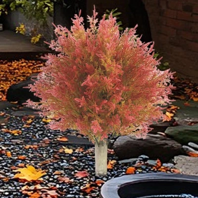 Artificial Cedar Topiary Ball Tree Yard Housewarming Realistic Shrubs Bushes - Image 1 of 4